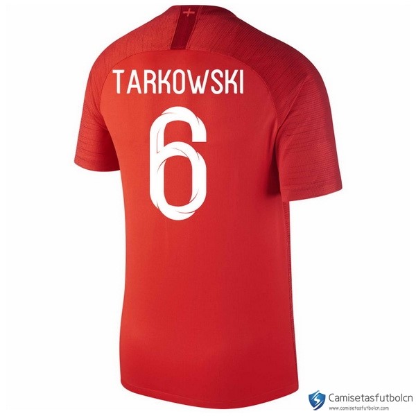 Camiseta Seleccion Inglaterra Segunda equipo Tarkowski 2018 Rojo